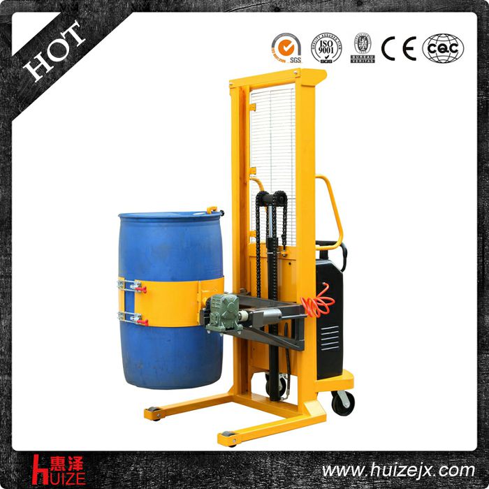 半電動多功能油桶車（單門架，夾塑桶）
